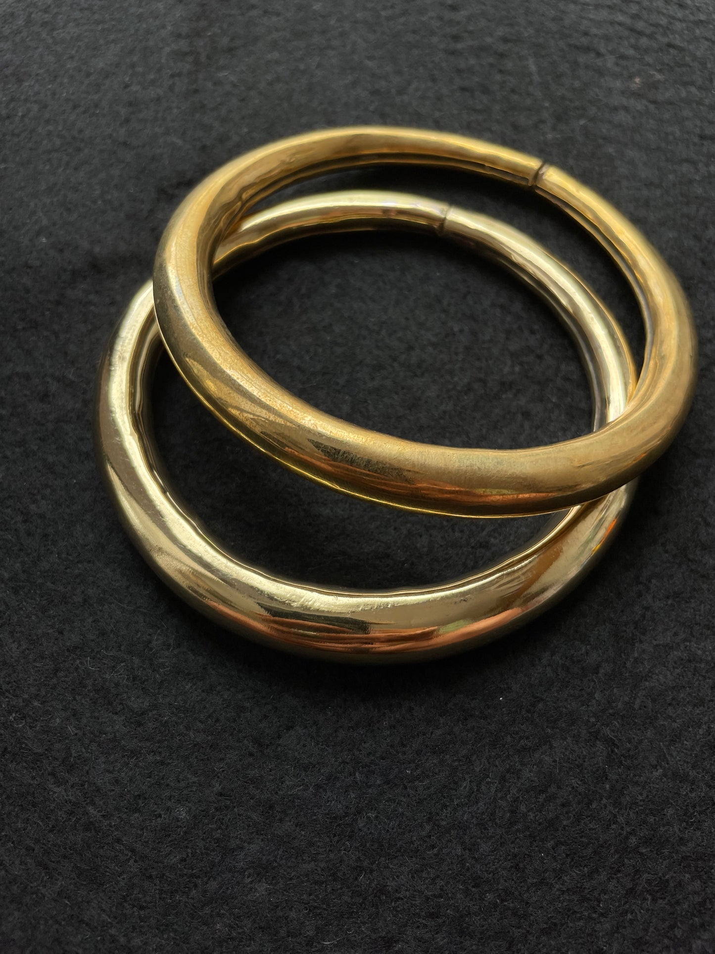 Set 2 tobilleras doradas