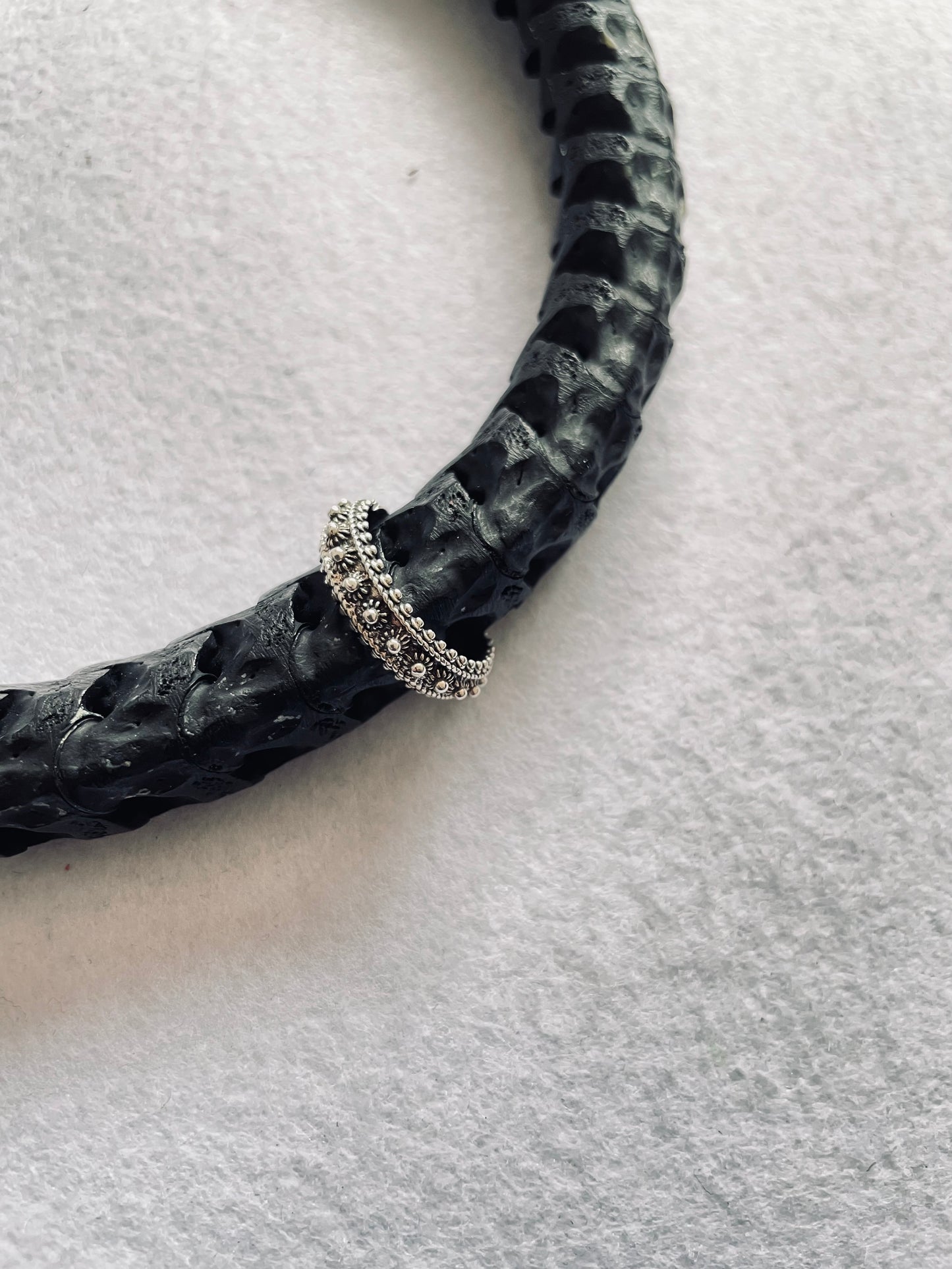 Anillo rajastani de plata