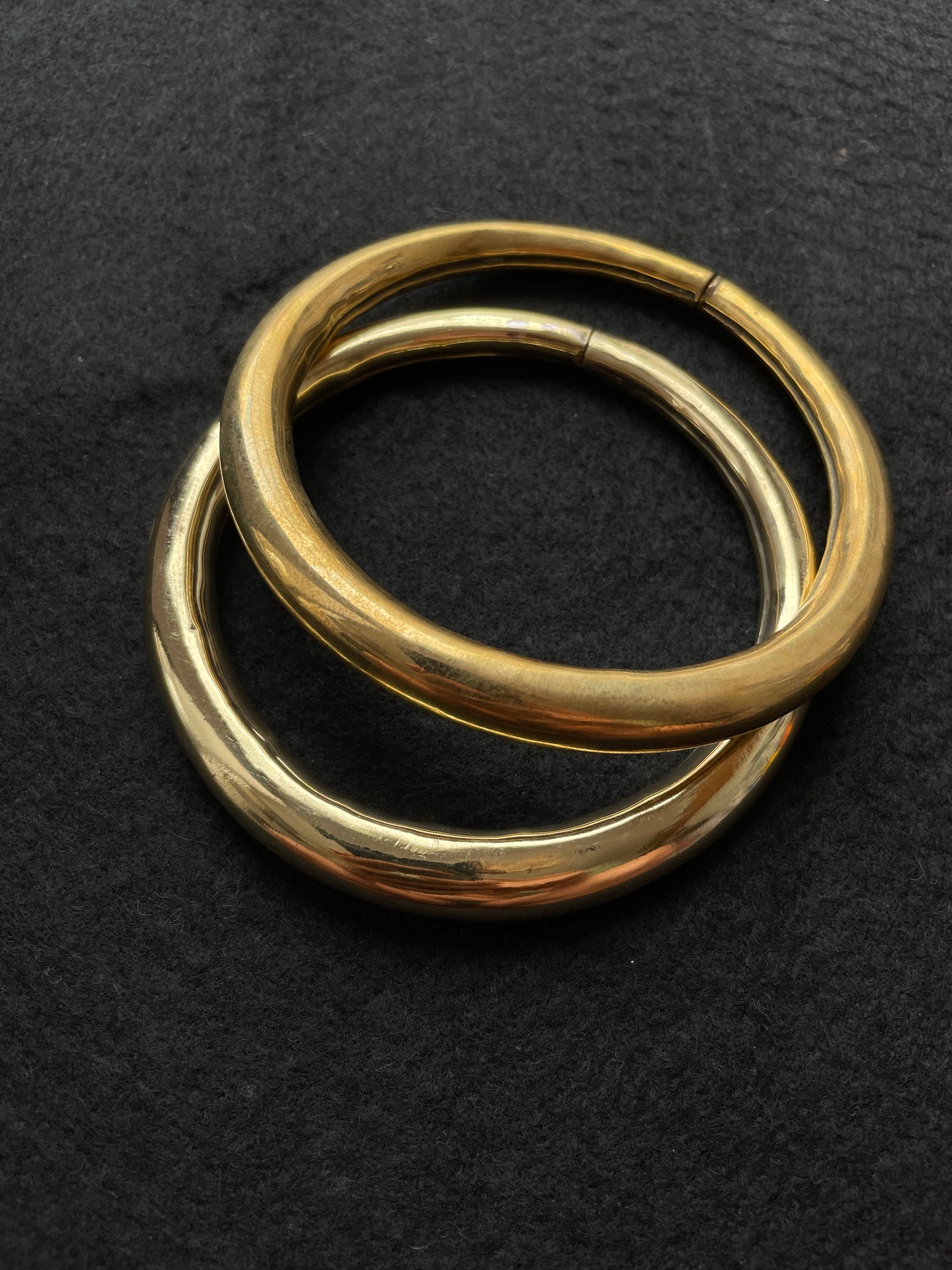 Set 2 tobilleras doradas