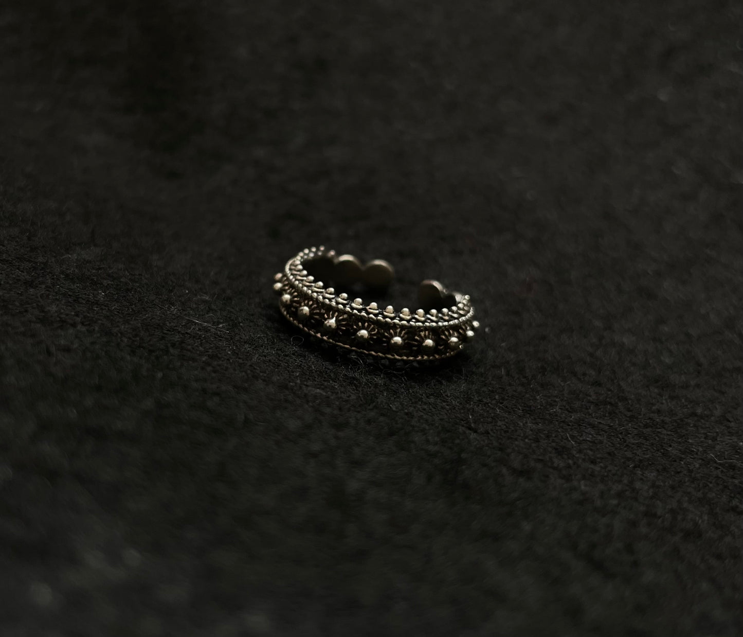 Anillo rajastani de plata