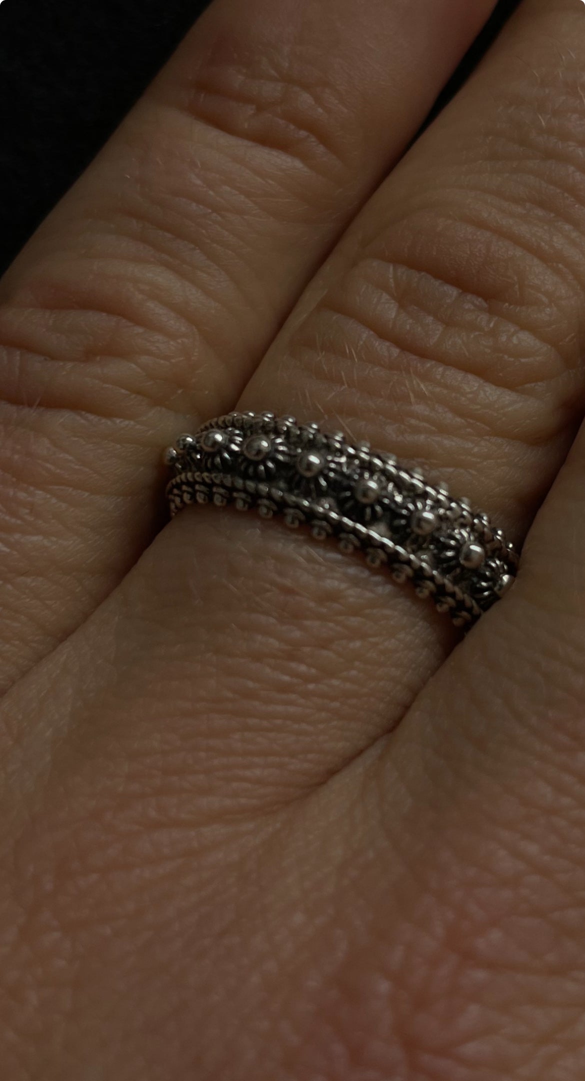 Anillo rajastani de plata